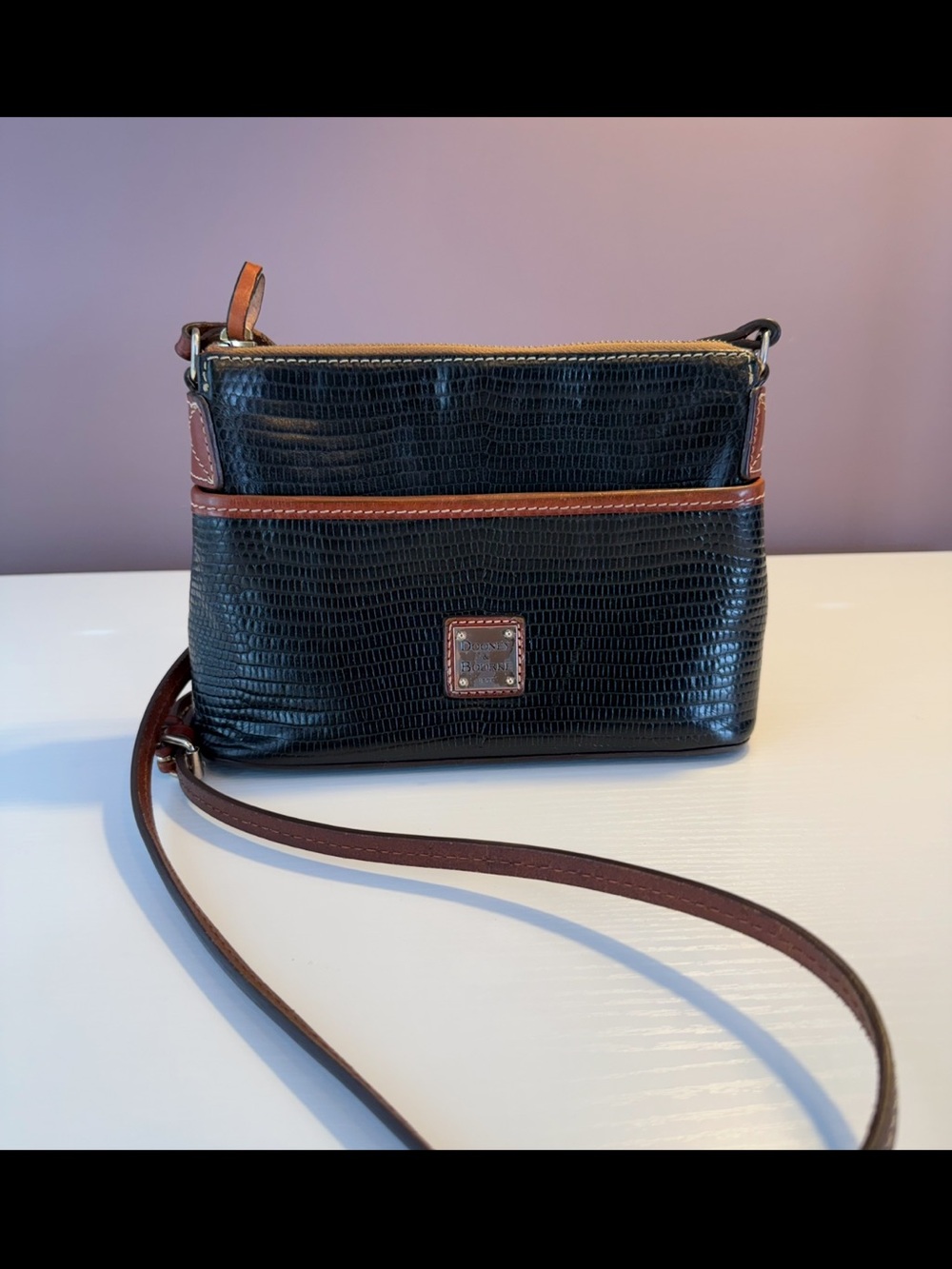 Dooney & Bourke Black Textured Handbag